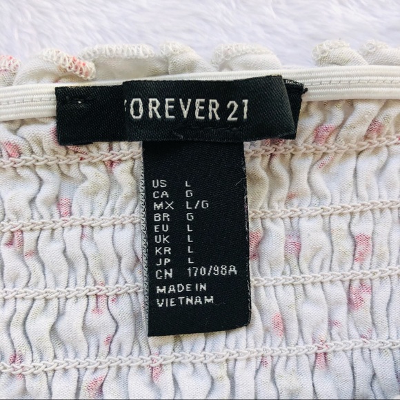 Forever 21, Off the Shoulder Floral Mini Dress with Rouched Top - Picture 7 of 15